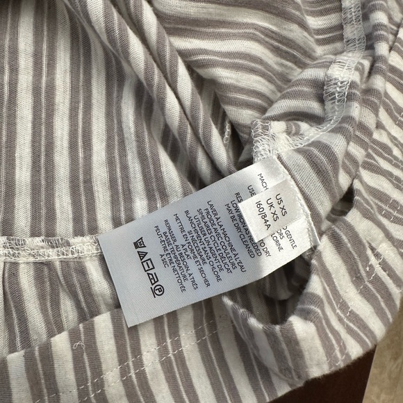 Pilcro Anthropologie Striped Peplum Tunic Top (12) - Picture 4 of 5